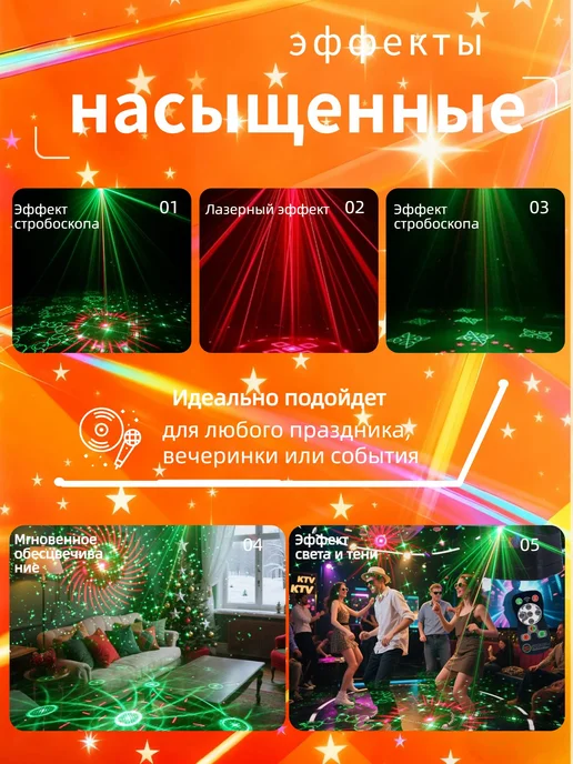 лазерный проектор светомузыка, вариант, фото 2