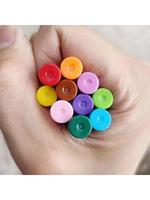 Набор цветных чернильных картриджей для ручки - Ten colors, черный, фото 2