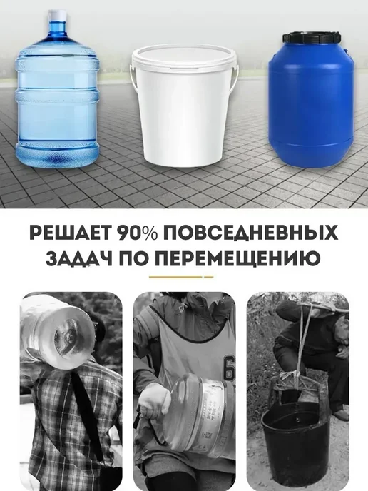 Тачка для перевозки вёдер садовая, коричневый, фото 7