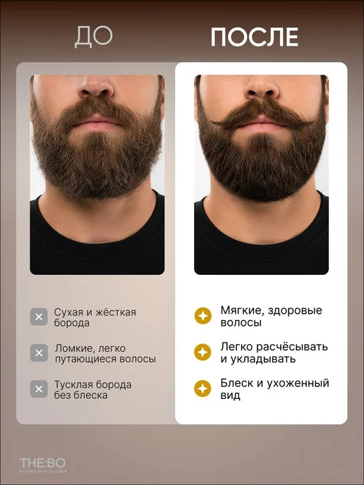 Подарочный набор для бороды и усов, 75г 3 в 1 уход и масло и, 75 г, фото 5