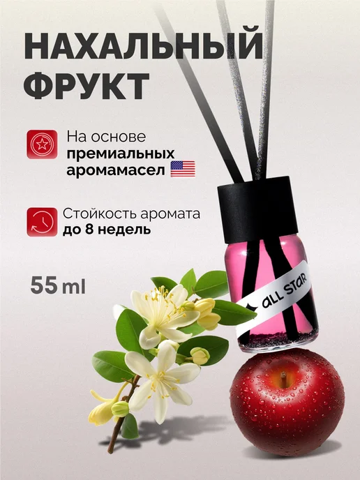Диффузор для дома с палочками "Нахальный фрукт", 55 мл, 55 мл, фото 2