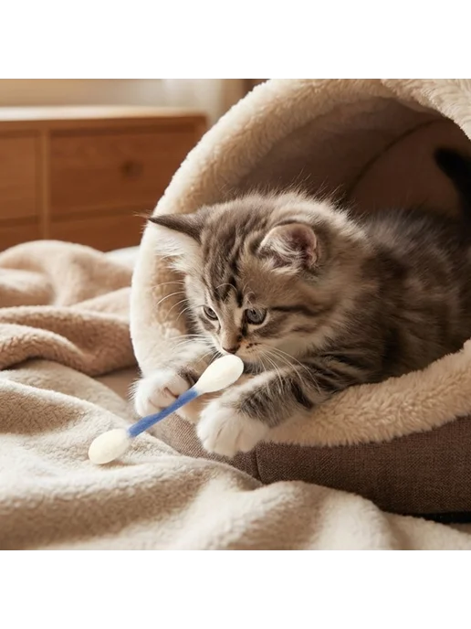 Игрушки для кота 6 шт. с котн-пом, фетр, массаж и жевательны, 6 шт, фото 6