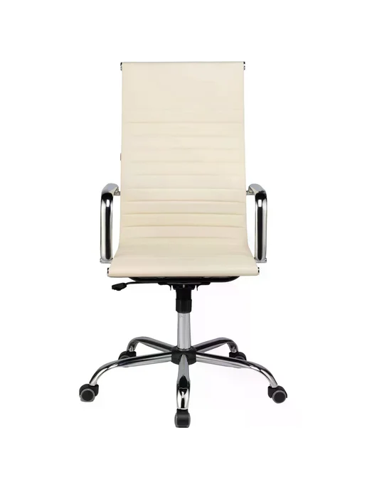 Кресло ЮШД Комус Мебель Easy Chair 711 экокожа, бежевый, хр, бежевый, фото 2