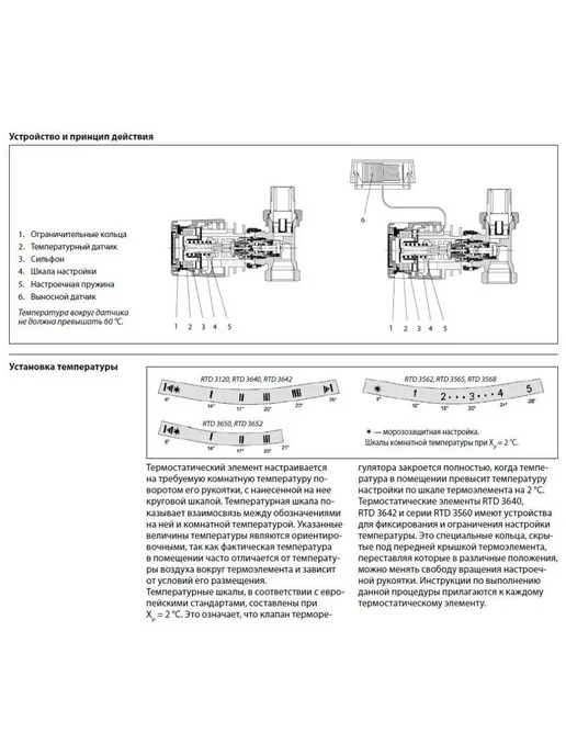Термостатический элемент Danfoss RTD 3640, резьба М30×1,5, 30x1.5, фото 3