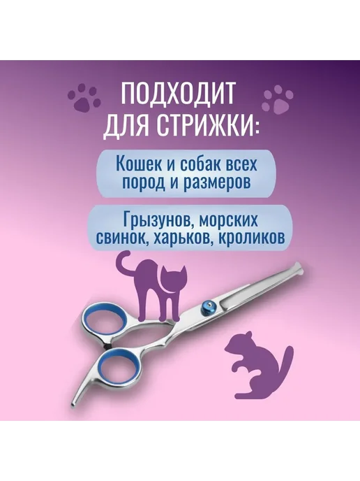 Ножницы для стрижки животных, 6 дюймов, вариант, фото 3