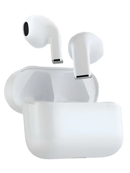 Наушники беспроводные с микрофоном, Bluetooth, USB Type-C, в упаковке 1 кг, белый, фото 9