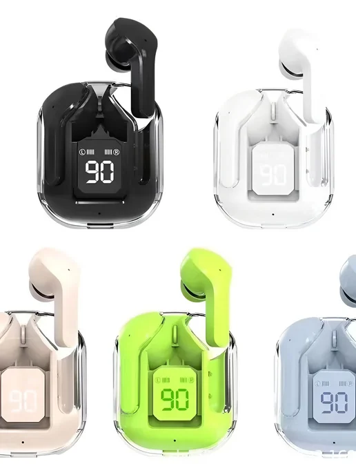 Наушники беспроводные с микрофоном, Bluetooth, type-c, белый, в упаковке 1 кг, фото 6