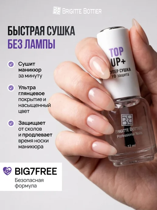 Топовое покрытие для ногтей, 12 мл, 12 мл, фото 8