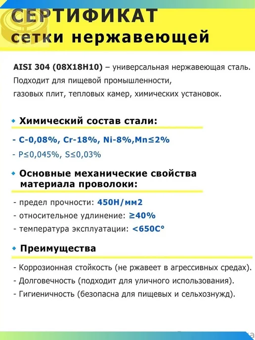 Сетка нержавеющая 2х2х0,2 мм для фильтрации, очистки, просеи, 2x2x0.2 мм, фото 5
