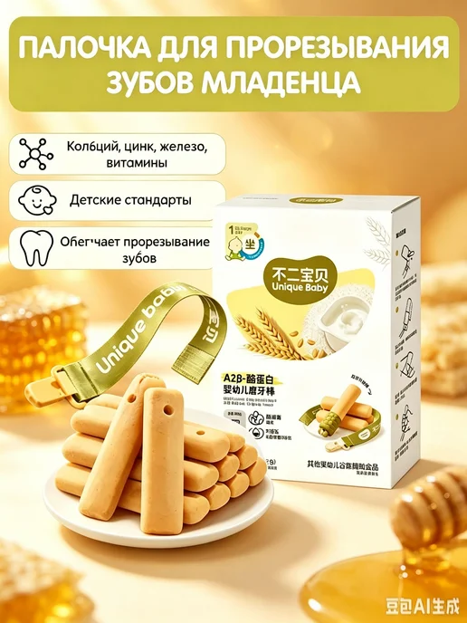 Детские палочки для прорезывания зубов Новая упаковка, вариант