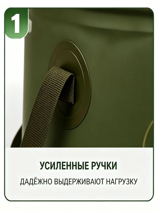 Ведро складное ПВХ, 10 л, туристическое для походов, 10 л, фото 2