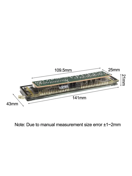 VFD-индикатор уровня аудиосигнала 140×40 мм, 220 В, 140x40 мм, фото 4