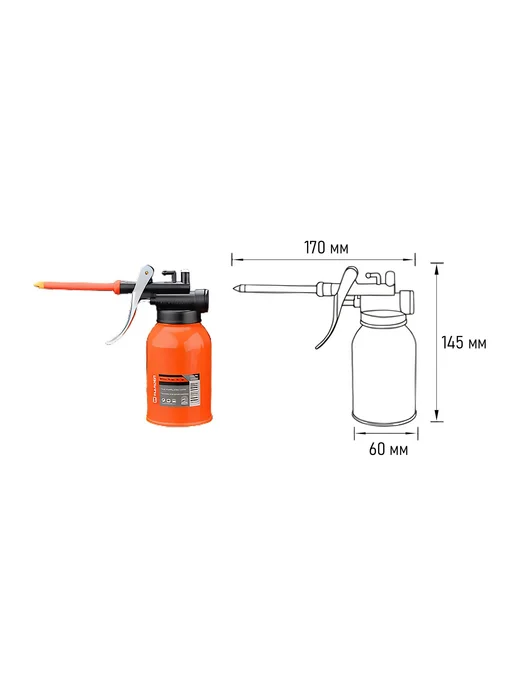 HARDEN Масленка-нагнетатель 250ml, гибкий наконечник, 300 мл, фото 3