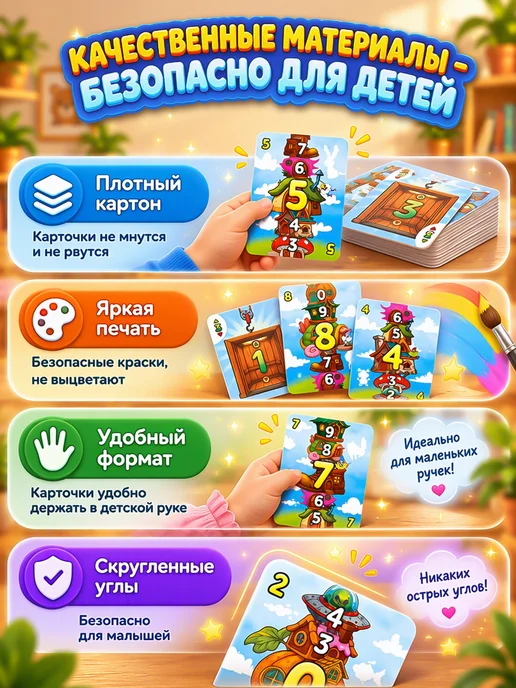 ДЕСЯТОЕ КОРОЛЕВСТВО Настольная игра для детей Математические домики, зеленый, фото 6