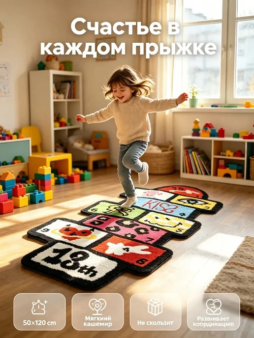 Детский коврик аниме 50x120, 50x120