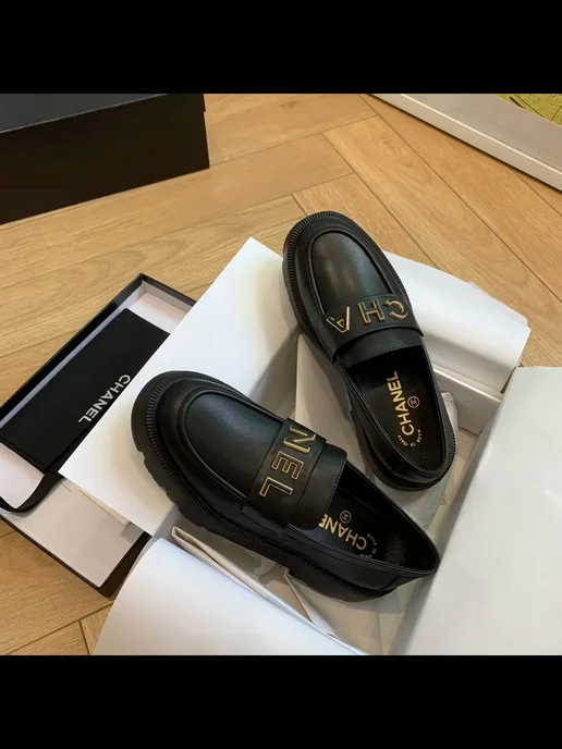 Chanel Модные мокасины, вариант, фото 4