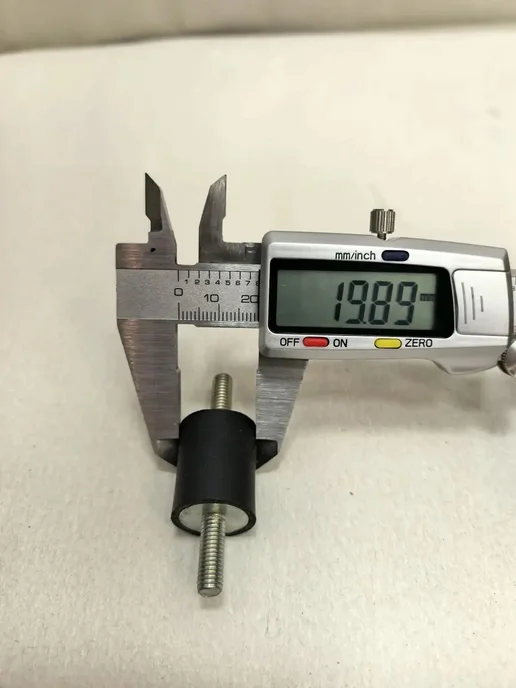Виброизолятор М6 цилиндрический, вариант, фото 6
