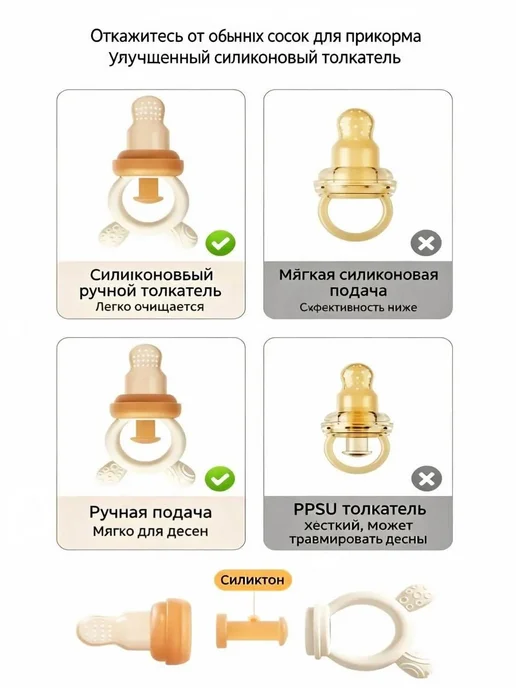 Ниблер силиконовый для прикорма, вариант, фото 5
