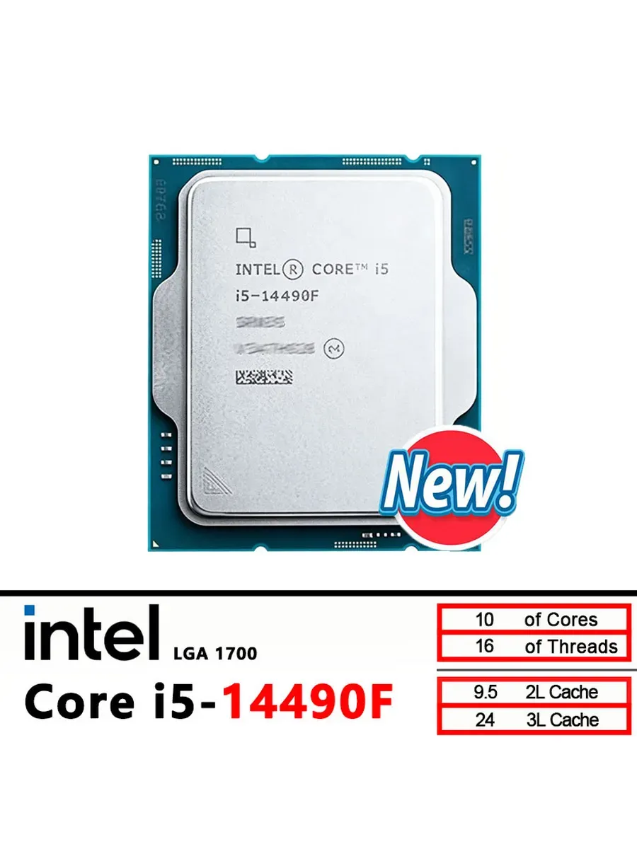 14490F OEM New Intel Core i5 14490F CPU processor LGA 1700 Intel ...