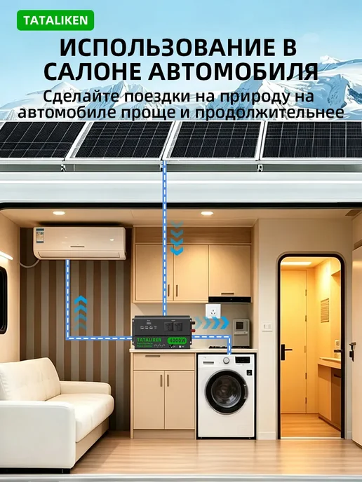 12-220 преобразователь напряжения инвертор автомобильный, вариант, фото 5
