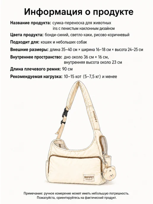 Рюкзак-переноска для кошек и собак,сумка для транспортировки, коричневый, фото 4