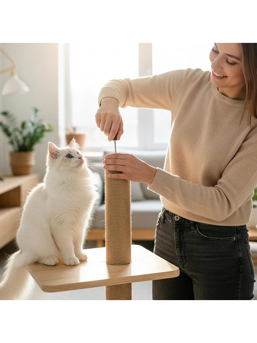 Когтеточка цилиндр для кошки, вариант, фото 3