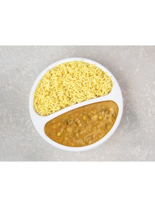 Индийское карри из пяти видов чечевицы с рисом и куркумой, вариант, фото 3