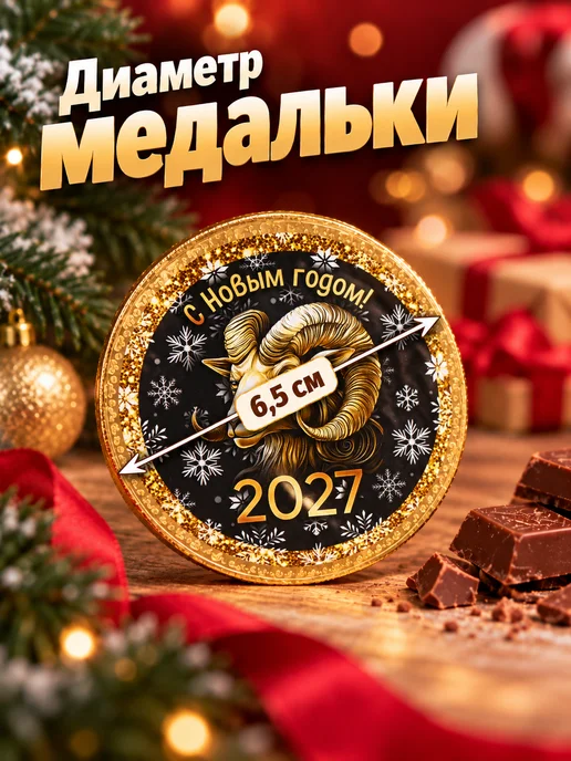 Фабрика счастья Шоколадная медаль, 25 г, фото 2