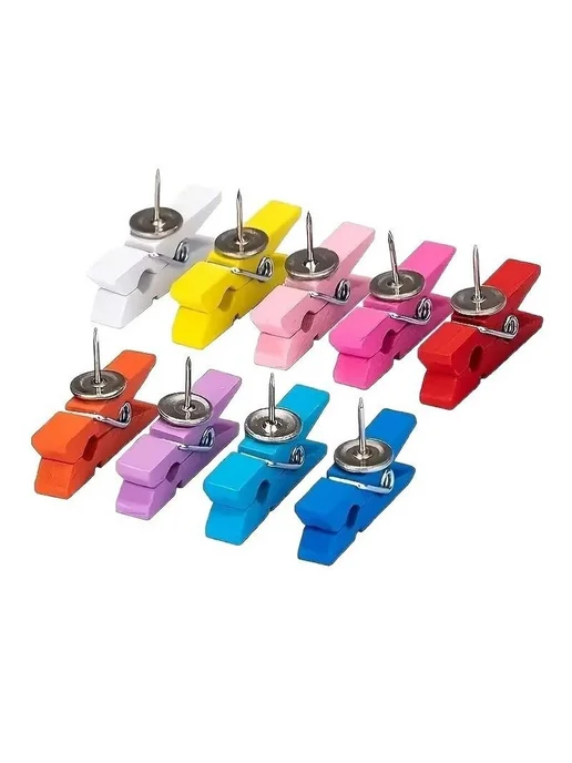 Деревянные прищепки с кнопкой, декоративные зажимы из натура, вариант, фото 8