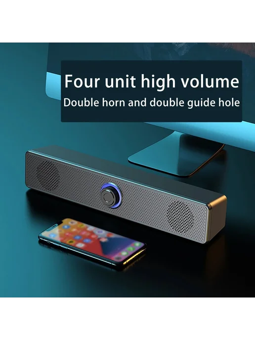 Саундбар Bluetooth и AUX 3.5 мм для ТВ и ПК, вариант, фото 6