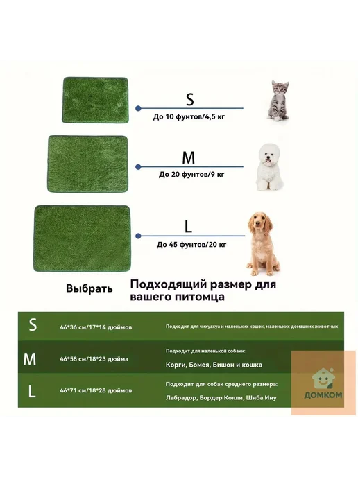 Пеленка для щенков искусственная, вариант, фото 2