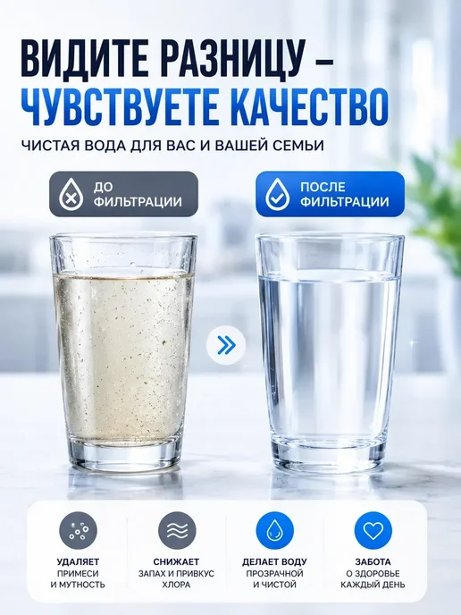 FranklinMIX Насадка-фильтр для очистки воды на кран в кухне для дома, белый, фото 4