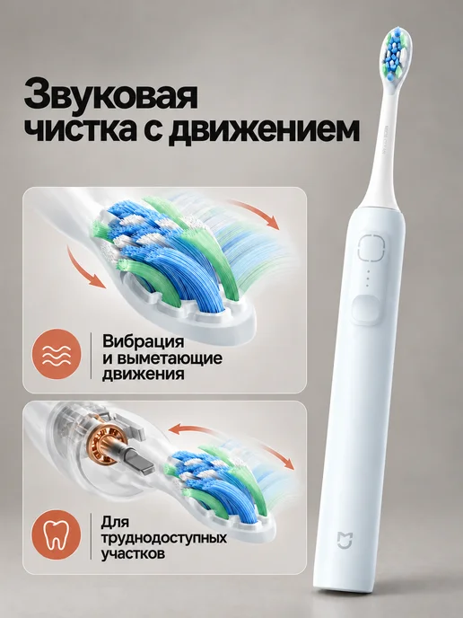 Электрическая зубная щетка Mijia Sonic Sweep, вариант, фото 5