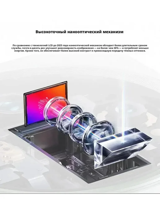 Умный проектор 4K, портативный, подключение к телефону, вариант, фото 4