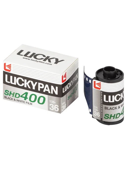 LUCKY Фотопленка черно-белая SHD400 120, черный