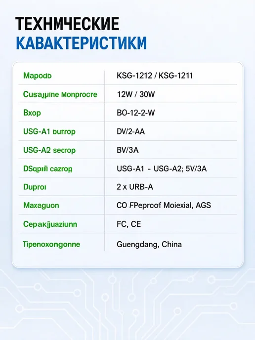 Нет бренда Автозарядка 2-портовая Type-C, белая, белый, фото 7