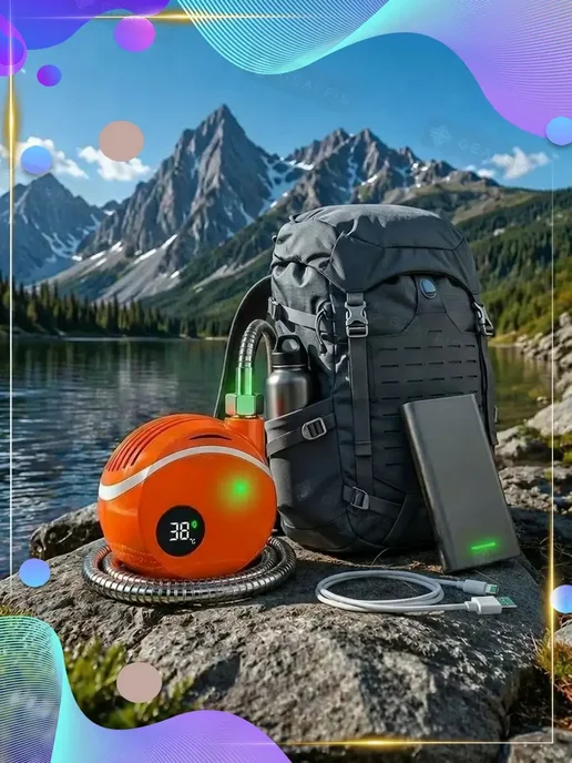 Душ походный аккумуляторный летний душ для дачи, вариант, фото 6