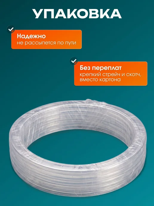 Термокольцо прозрачное для натяжного потолка, 95 мм, 10 шт, 10 шт, фото 7