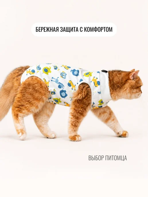 Попона для кошек послеоперационная, вариант, фото 7