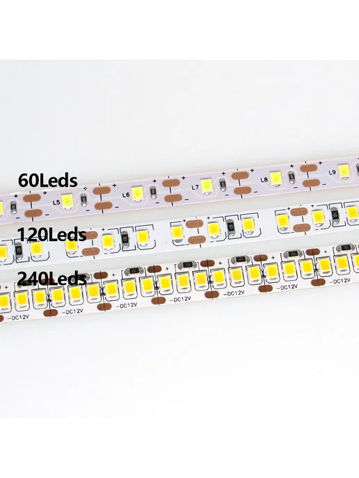 HICCIN Лента SMD 2835 White 12V 4 Meter 240Leds Per meter, 5 м, в упаковке 150 г, фото 2