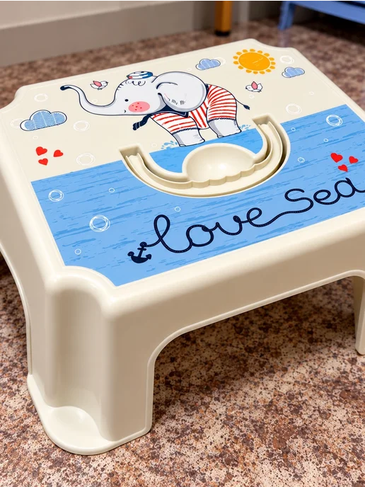 Детский стульчик-табурет «Слоник» Love Sea, вариант, фото 2