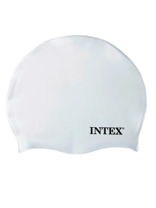 Intex Шапочка для плавания 55992 — силиконовая, белый, фото 4