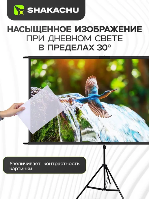 Экран для проектора на штативе 100 дюймов FGP100T, полотно, вариант, фото 5