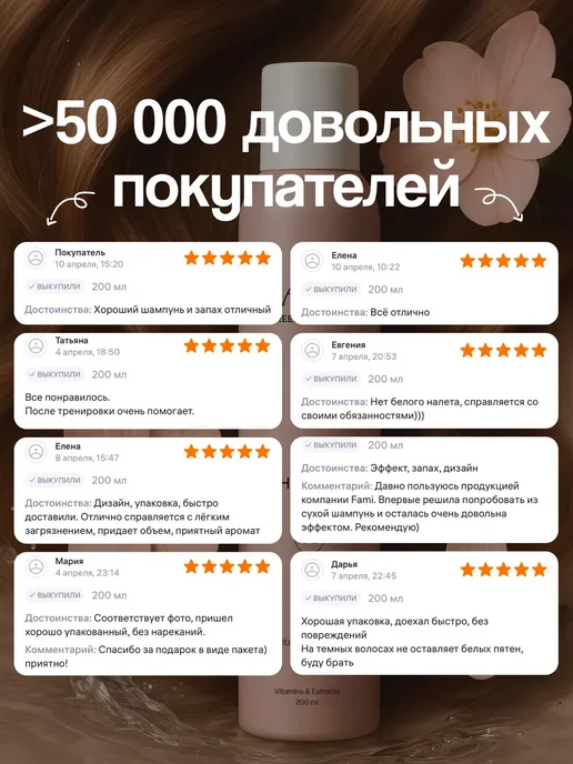 Сухой шампунь для волос набор 2 штуки, 200 мл, 2 шт, фото 7