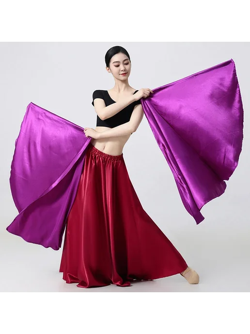 Флаг Для Танцев Из Сатиновой Ткани, Однотонный, 75x82 См, Вы, 75x82 см, фото 2
