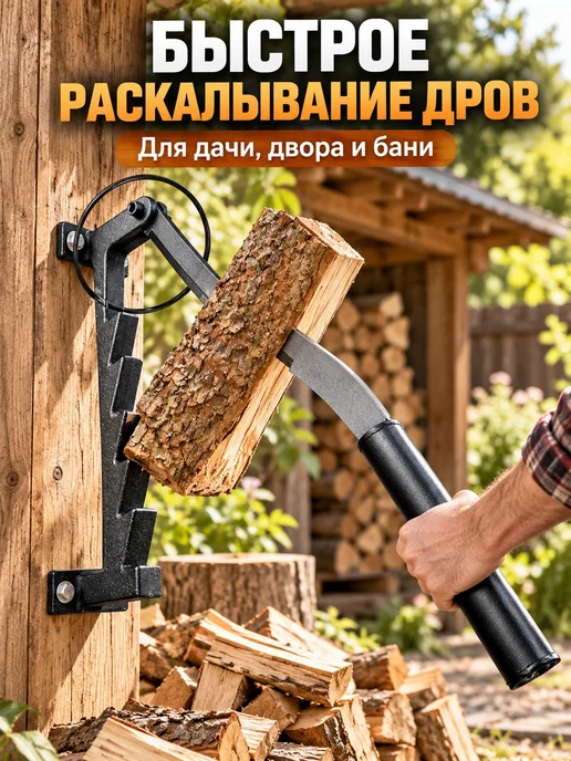 Ручной дровокол из углеродистой стали, вариант, фото 2