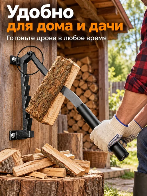 Ручной дровокол из углеродистой стали, вариант, фото 5
