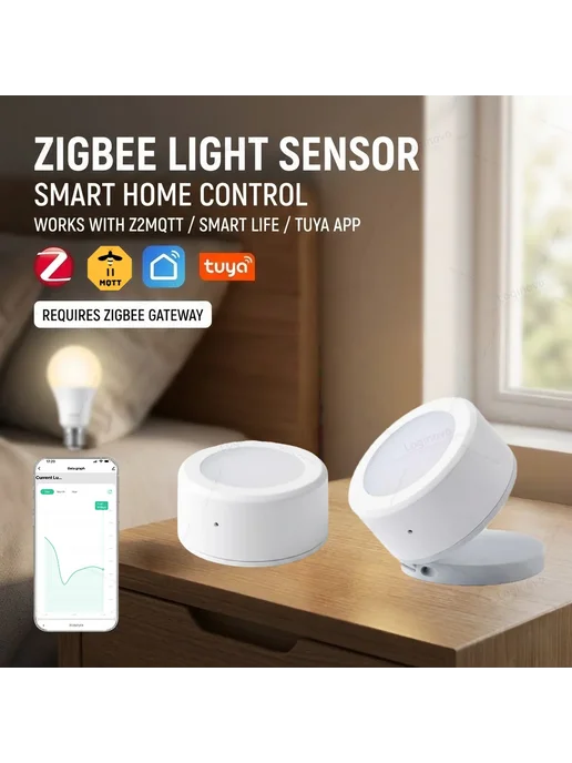 Forubest Датчик освещенности ZigBee Z2M, вариант, фото 2