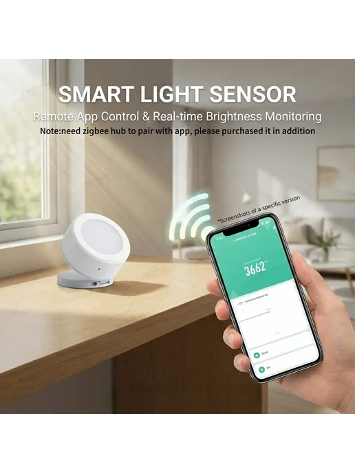 Forubest Датчик освещенности ZigBee Z2M, вариант, фото 4