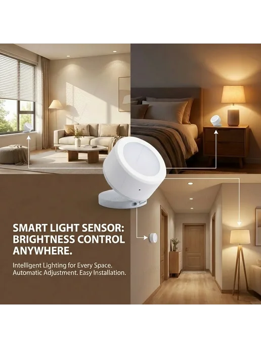 Forubest Датчик освещенности ZigBee Z2M, вариант, фото 7